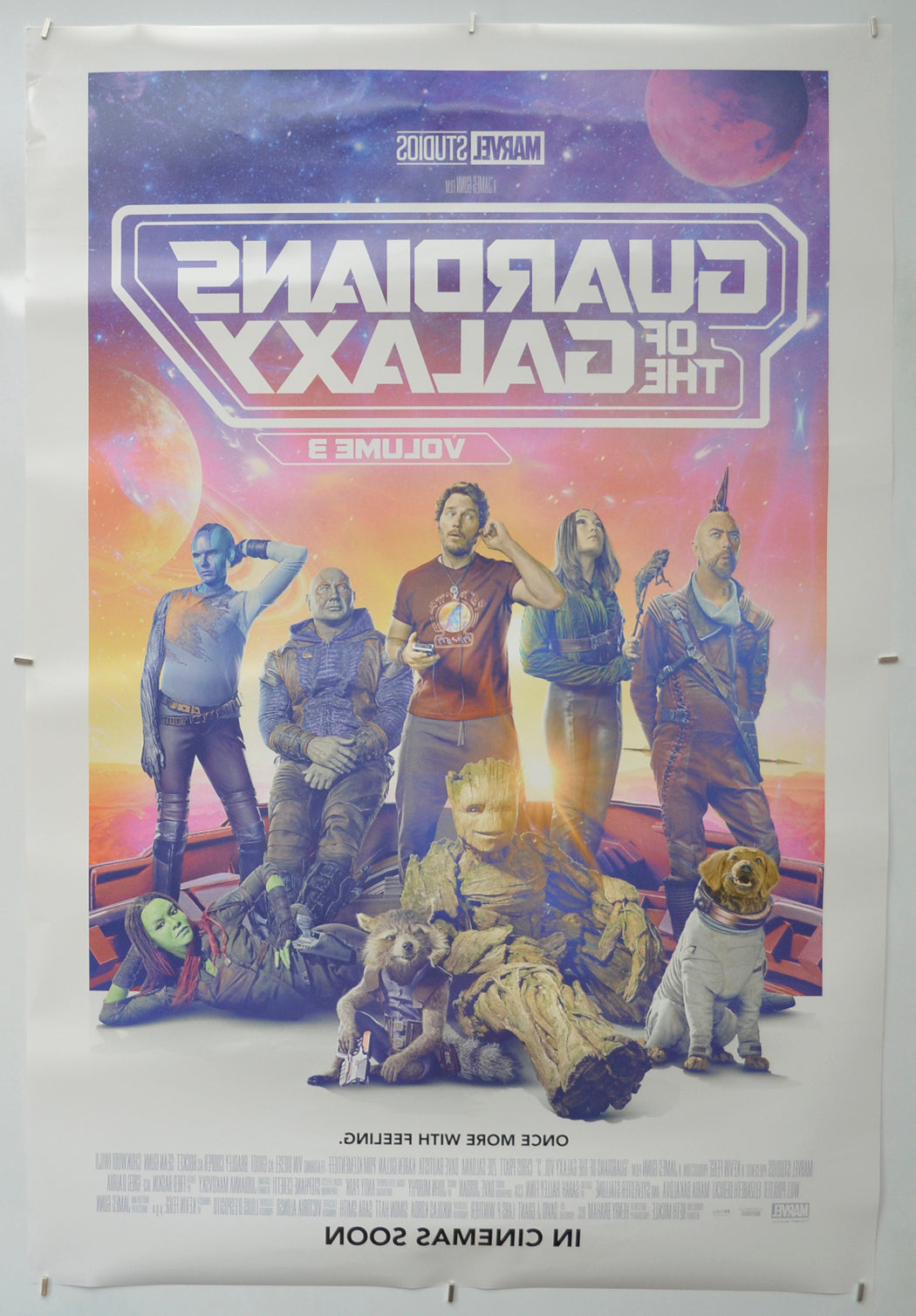 GUARDIANS OF THE GALAXY VOL. 3 (Back) Cinema One Sheet Movie Poster 