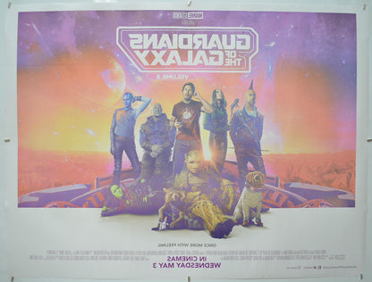 GUARDIANS OF THE GALAXY VOL. 3 (Back) Cinema Quad Movie Poster 