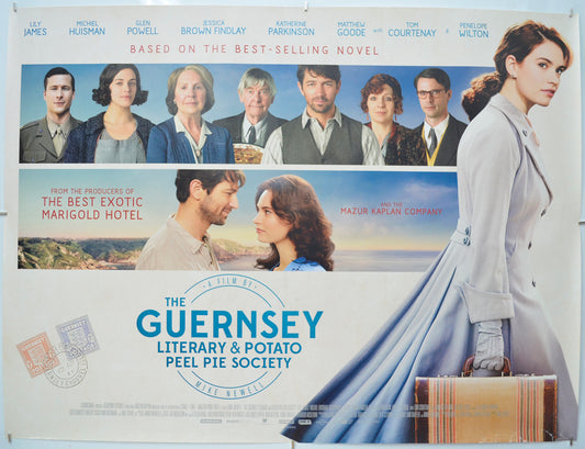 The Guernsey Literary And Potato Peel Pie Society  - Original Quad Poster - Film Poster - Movie Poster