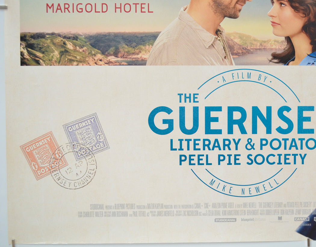 THE GUERNSEY LITERARY AND POTATO PEEL PIE SOCIETY (Bottom Left) Cinema Quad Movie Poster 