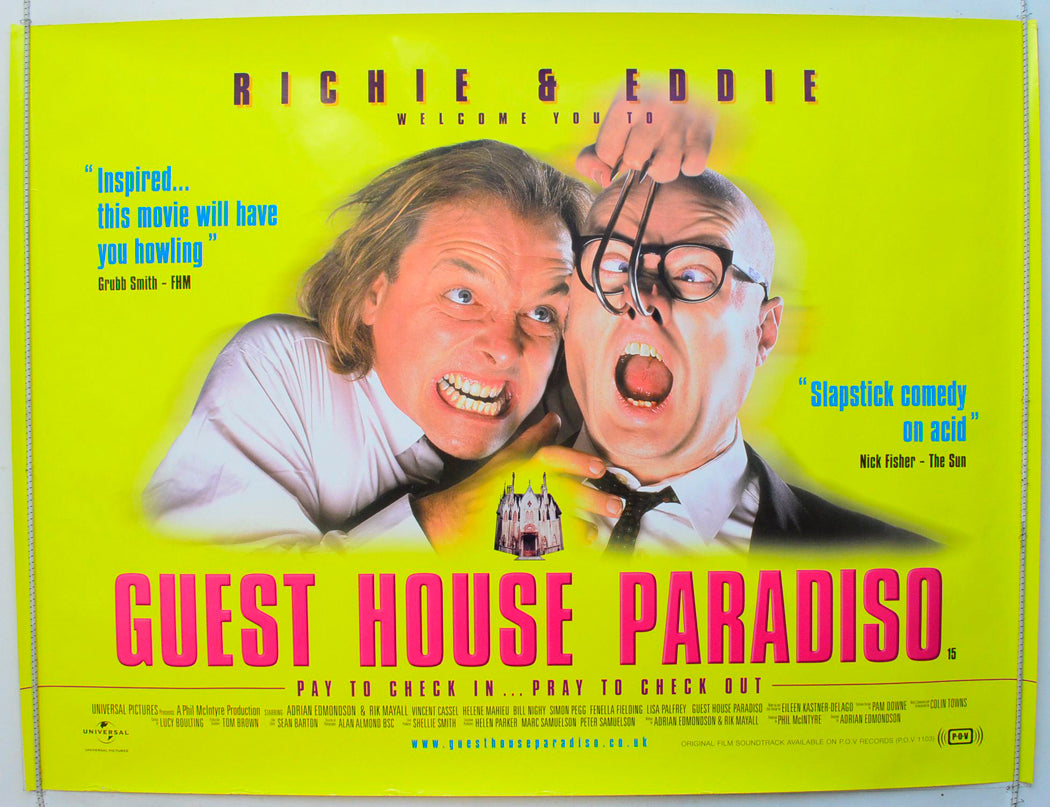 Guest House Paradiso Original British Quad Poster - Film Poster - Movie Poster 