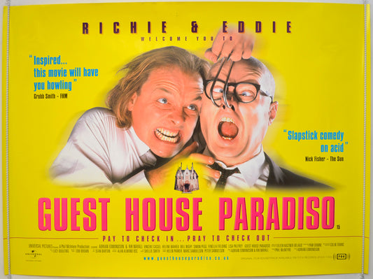 Guest House Paradiso  Original Quad Poster - Film Poster - Movie Poster 