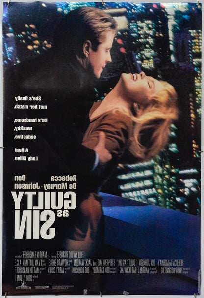Guilty As Sin (Back) Cinema One Sheet Movie Poster 