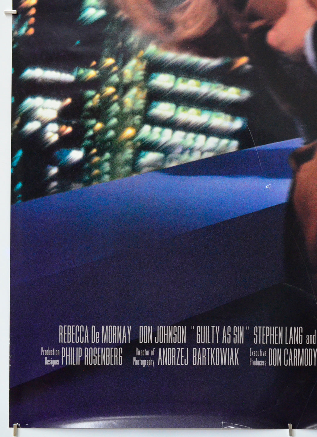 Guilty As Sin (Bottom Left) Cinema One Sheet Movie Poster 