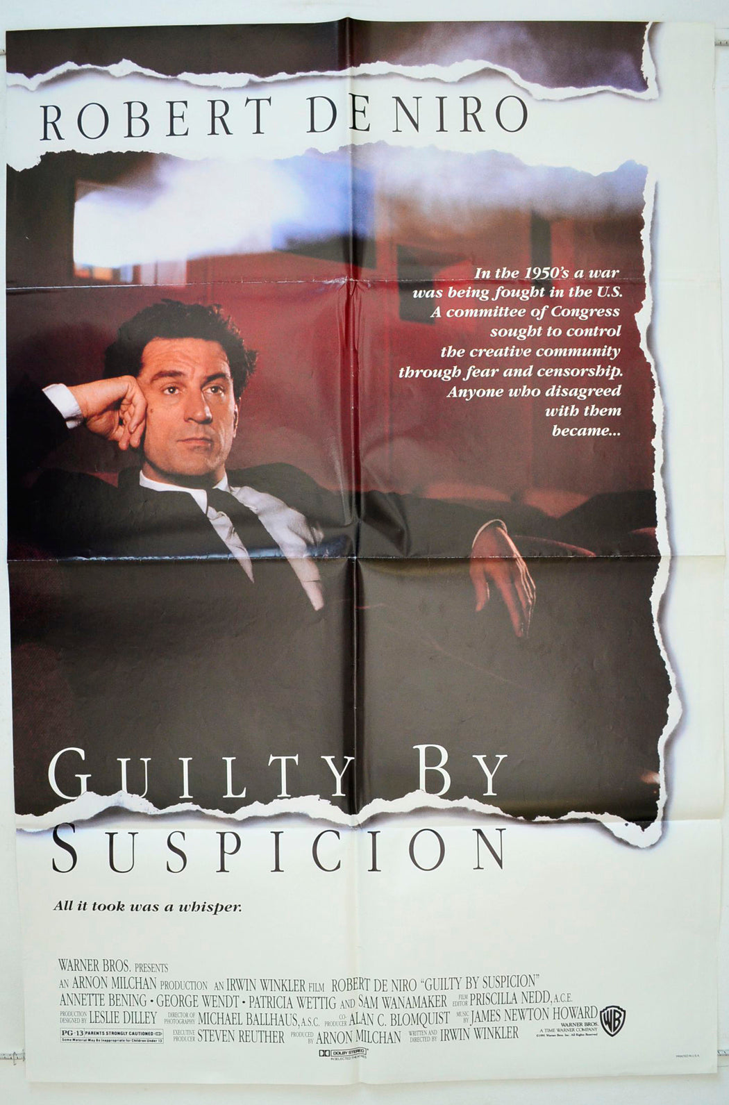 Guilty By Suspicion Original One Sheet Poster - Movie Poster