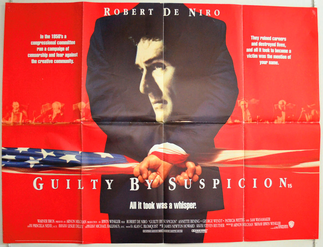 Guilty By Suspicion Original British Quad Poster - Film Poster - Movie Poster 