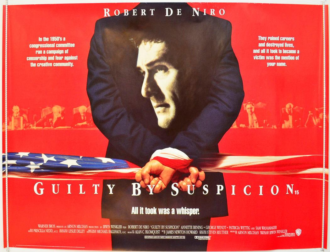 Guilty By Suspicion  Original British Quad Poster - Film Poster - Movie Poster 