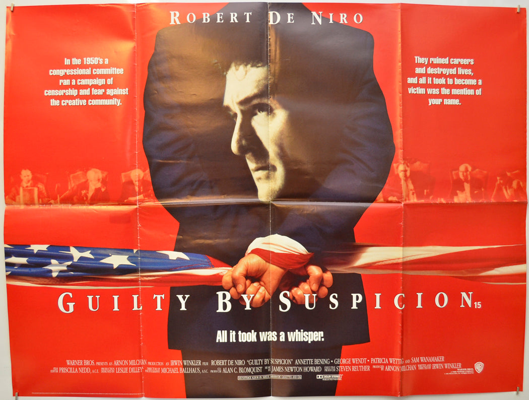 Guilty By Suspicion Original Quad Poster - Film Poster - Movie Poster