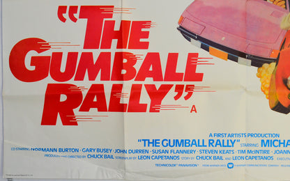 THE GUMBALL RALLY (Bottom Left) Cinema Quad Movie Poster 