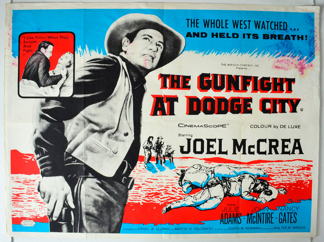 Gunfight At Dodge City Original British Quad Poster - Movie Poster