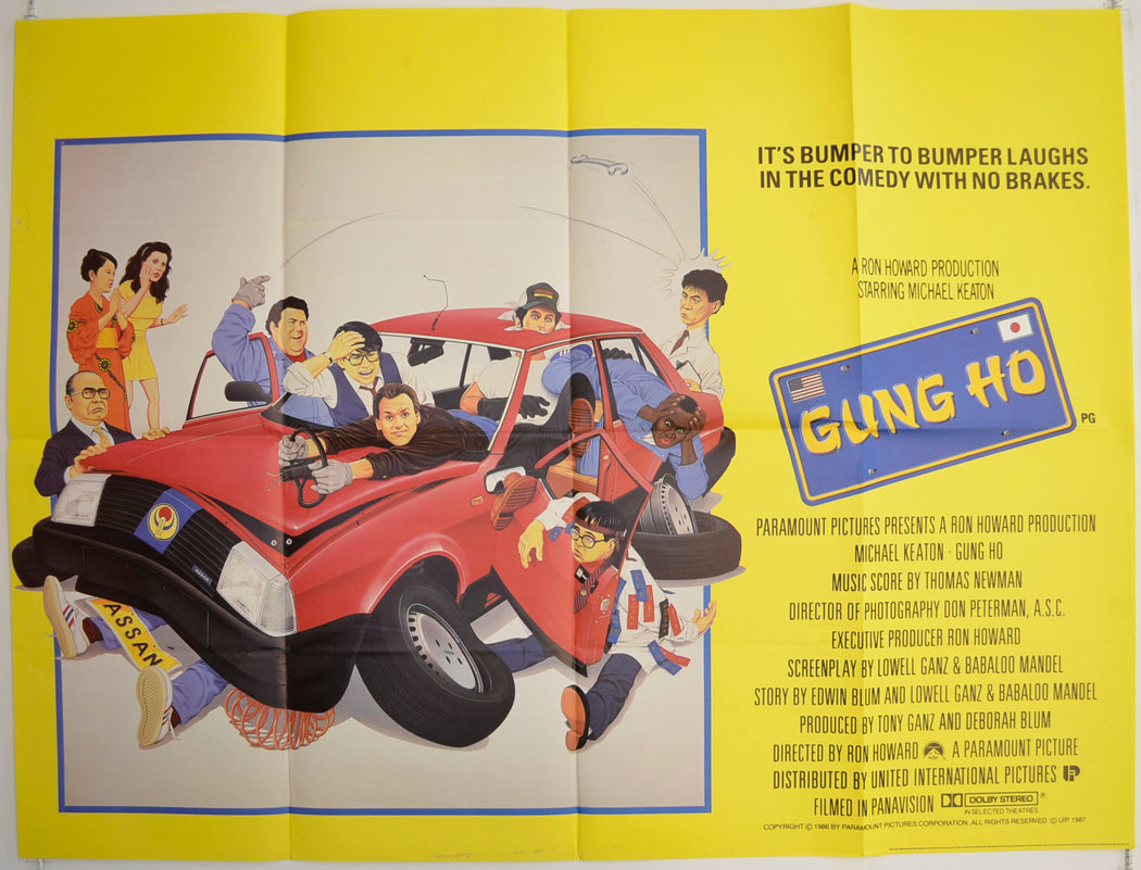 Gung Ho  Original British Quad Poster - Film Poster - Movie Poster 