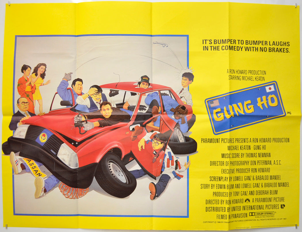 Gung Ho Original Quad Poster - Film Poster - Movie Poster  