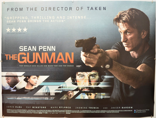 The Gunman  Original Quad Poster - Film Poster - Movie Poster