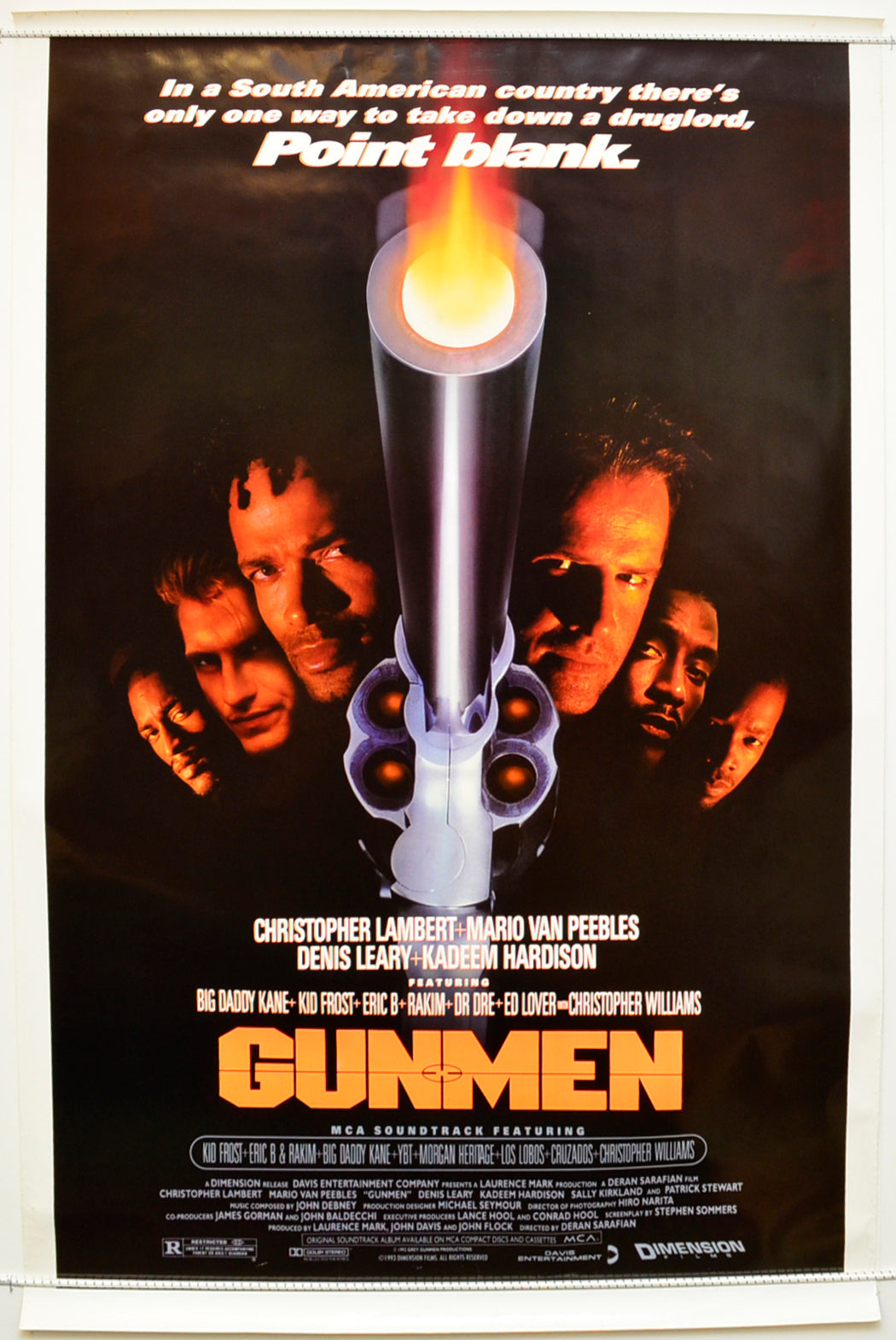 Gunmen Original One Sheet Poster - Film Poster - Movie Poster  