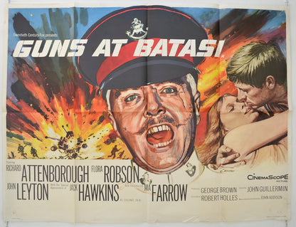 Guns At Batasi Original Quad Poster - Film Poster - Movie Poster  