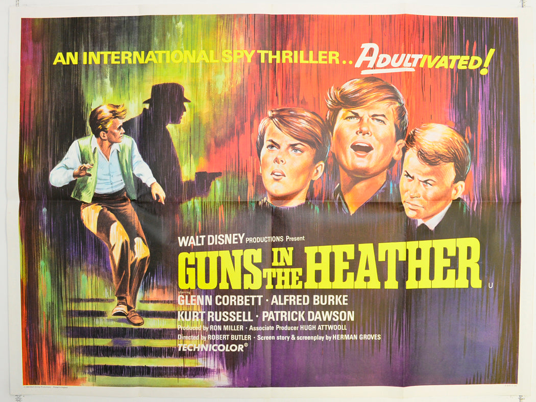 Guns In The Heather Original Quad Poster - Film Poster - Movie Poster  