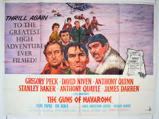 The Guns Of Navarone Original British Quad Poster - Movie Poster