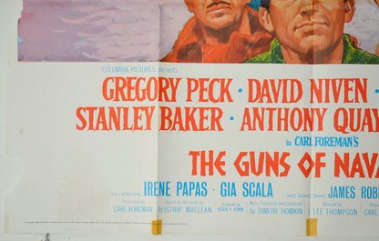 THE GUNS OF NAVARONE (Bottom Left) Cinema Quad Movie Poster 