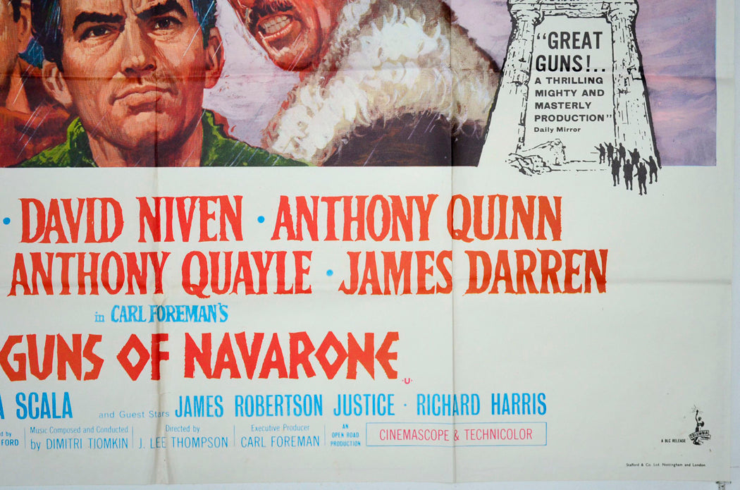 THE GUNS OF NAVARONE - Bottom Right