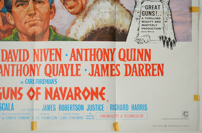 THE GUNS OF NAVARONE (Bottom Right) Cinema Quad Movie Poster 