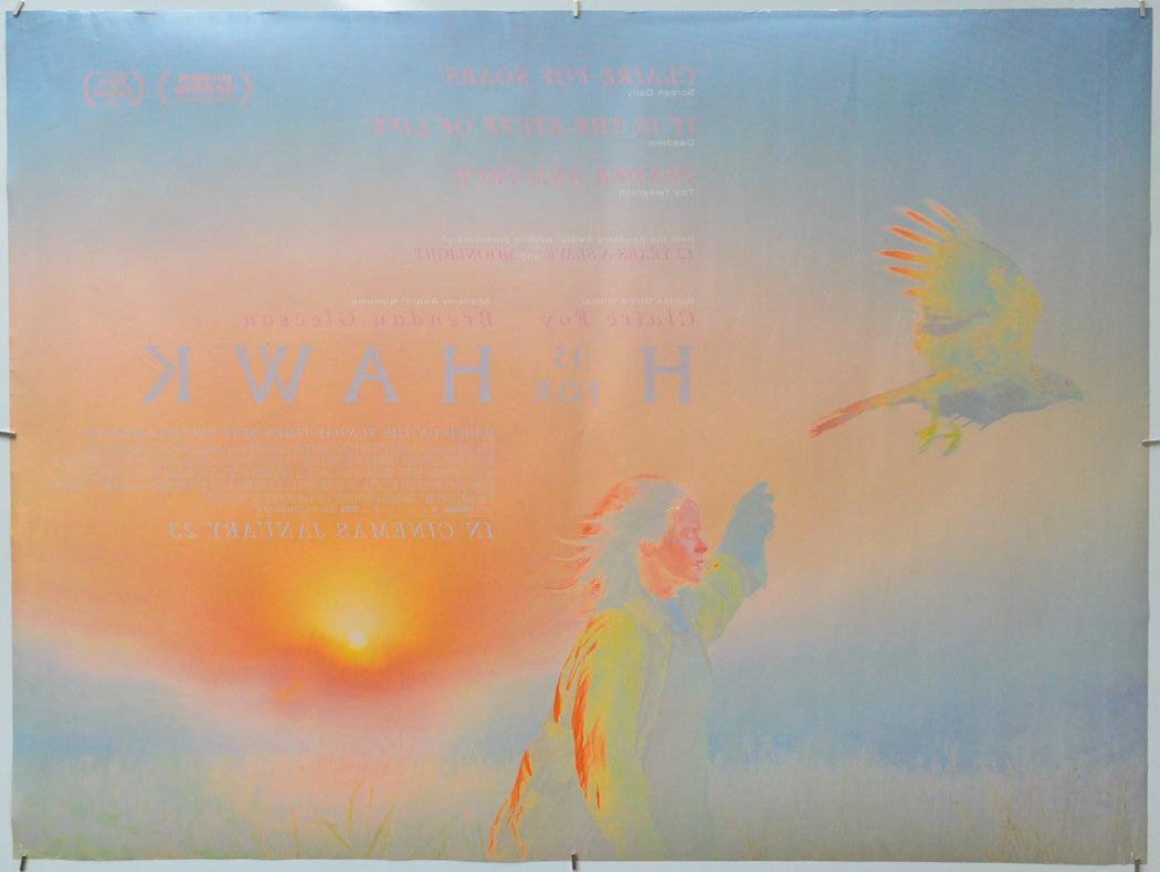 H is for Hawk (Back) Cinema Quad Movie Poster 