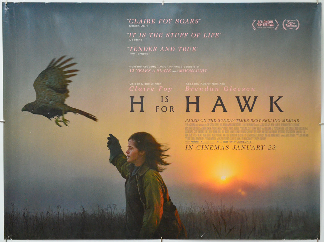 H is for Hawk - Original Quad Poster - Film Poster - Movie Poster