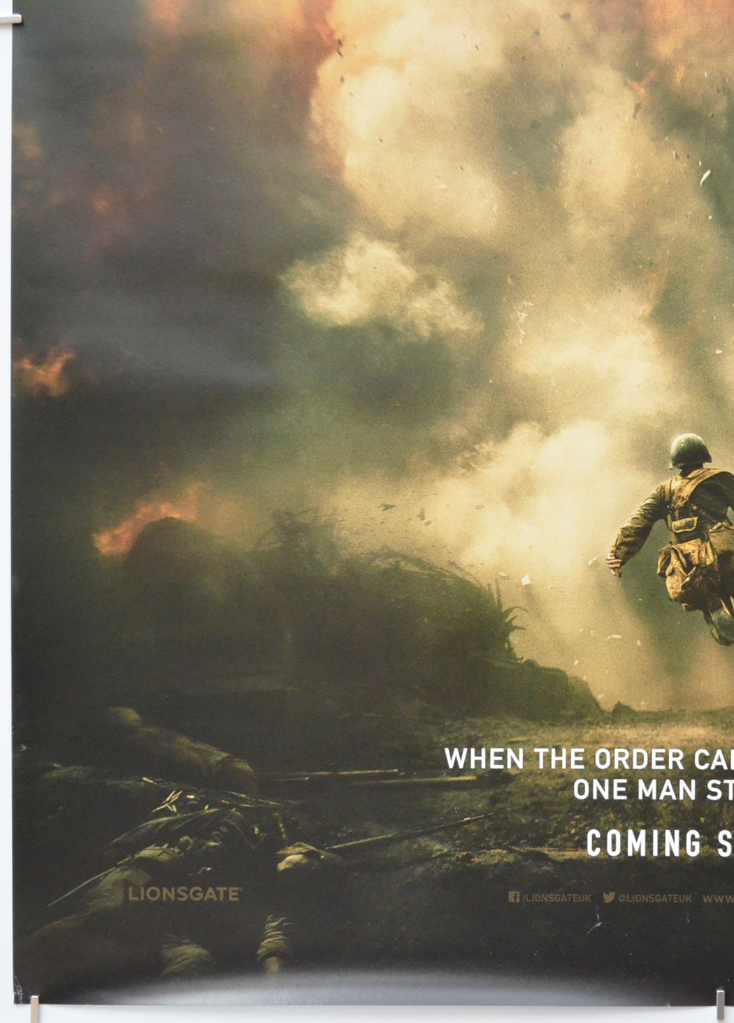 Hacksaw Ridge No Lettering “Hacksaw Ridge” - Original One Sheet Poster - Film Poster - Movie Post ...