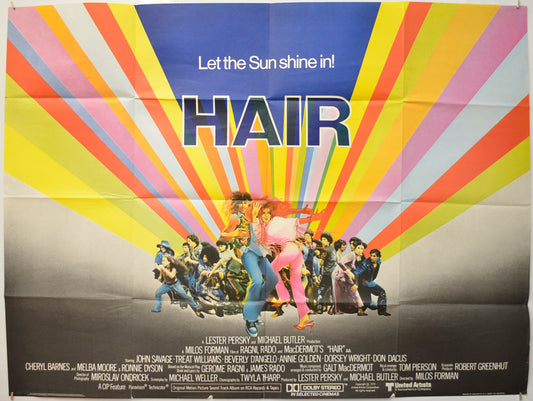 Hair Original Quad Poster - Film Poster - Movie Poster  