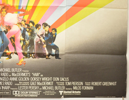 HAIR (Bottom Right) Cinema Quad Movie Poster 