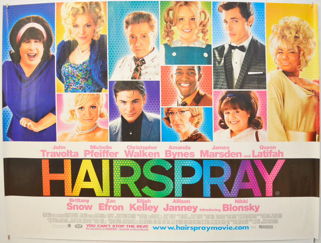 Hairspray Original Quad Poster - Film Poster - Movie Poster  