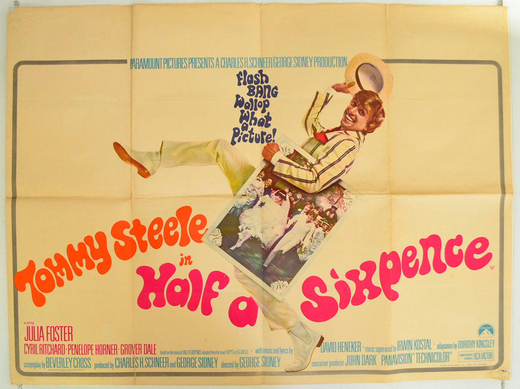 Half A Sixpence Original British Quad Poster - Film Poster - Movie Poster 