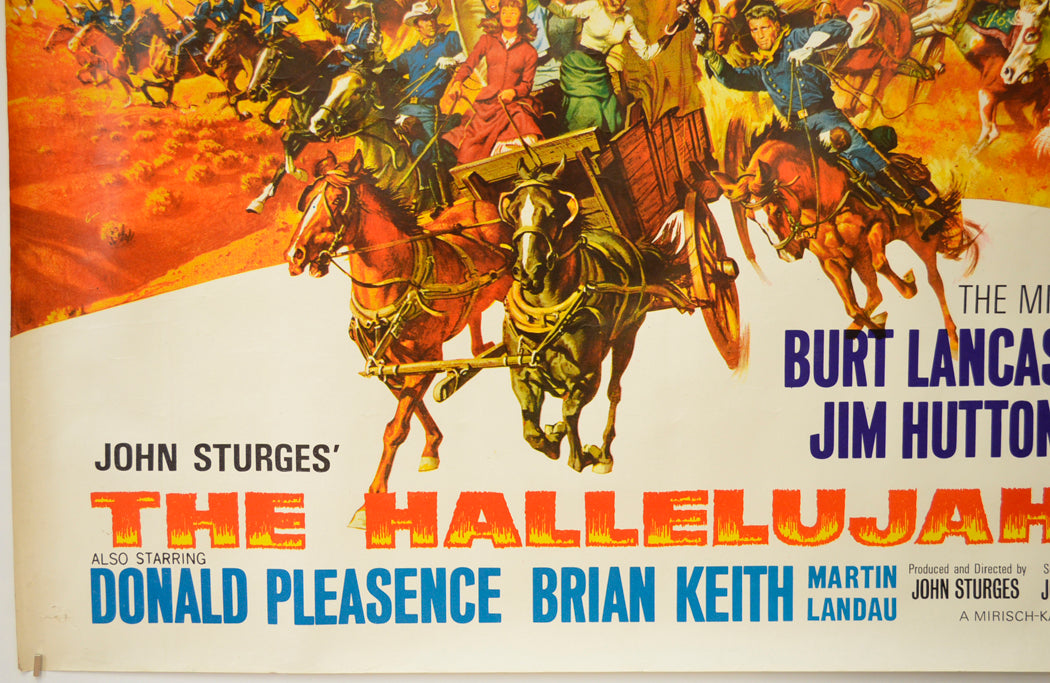 THE HALLELUJAH TRAIL (Bottom Left) Cinema Quad Movie Poster 