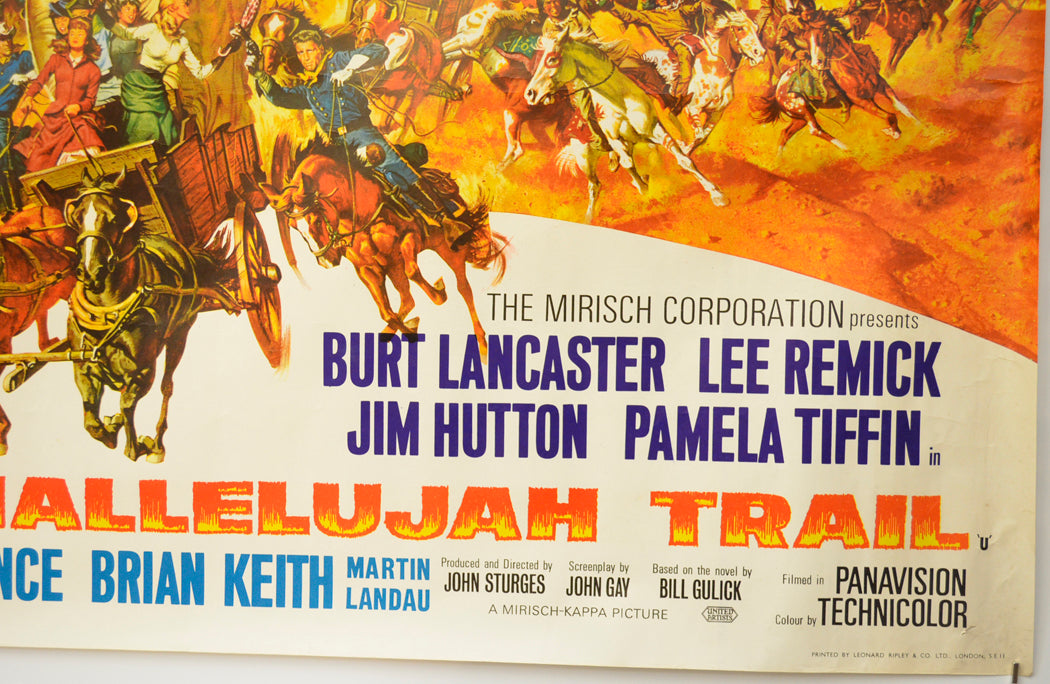 THE HALLELUJAH TRAIL (Bottom Right) Cinema Quad Movie Poster 