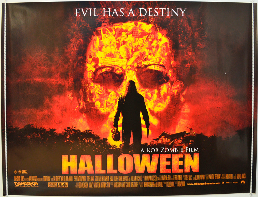 Halloween Original Quad Poster - Film Poster - Movie Poster  