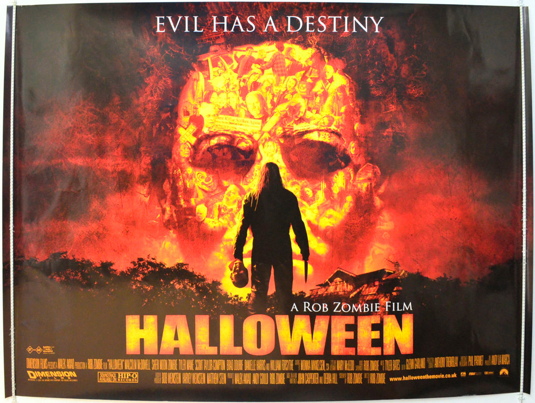 Halloween Original British Quad Poster - Film Poster - Movie Poster 