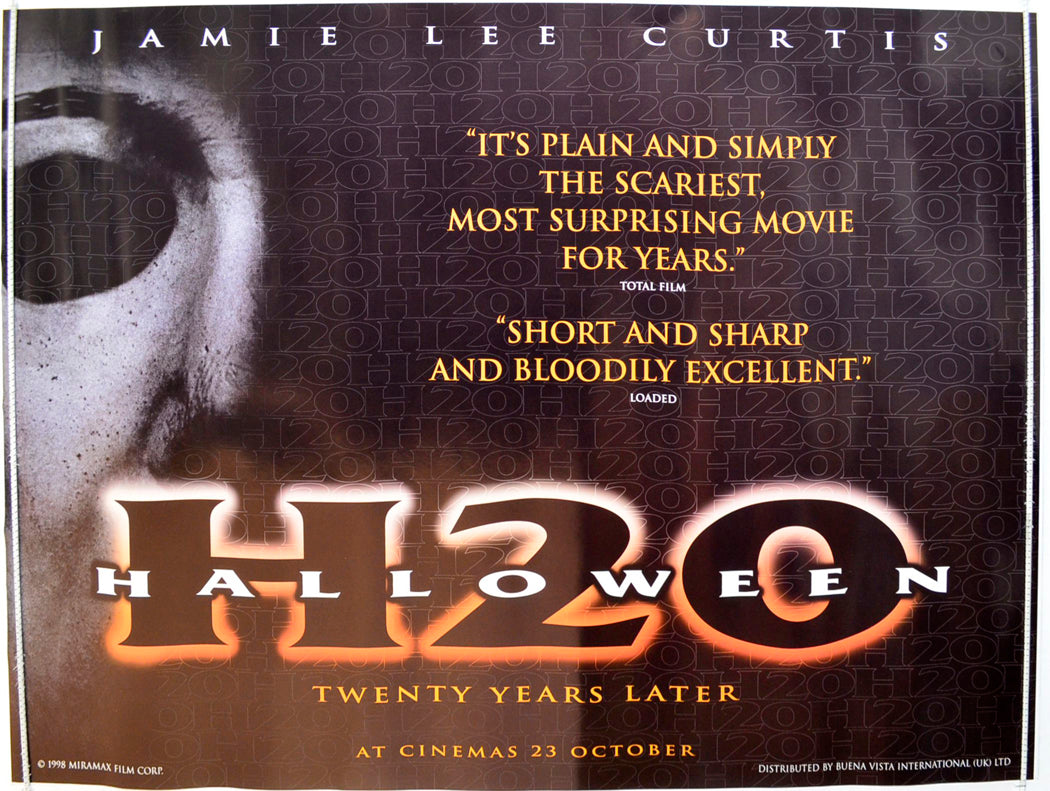 Halloween H20   (Teaser / Advance Version) Original British Quad Poster - Film Poster - Movie Poster