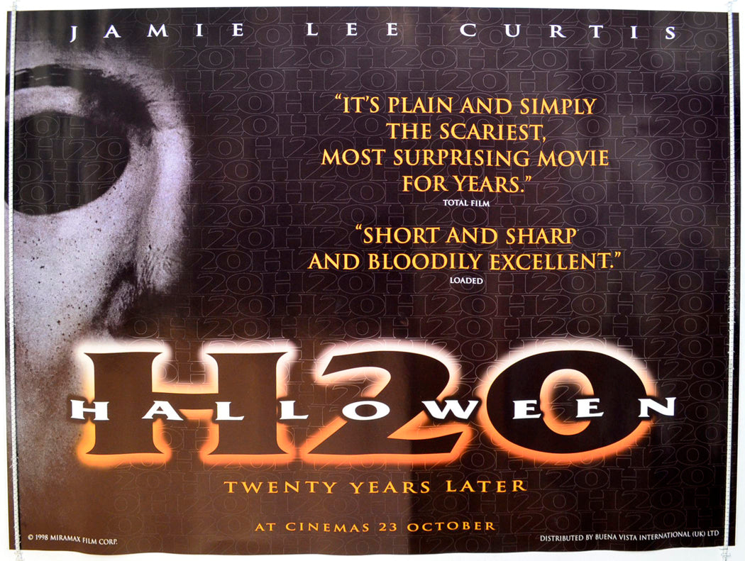 Halloween H20   (Teaser / Advance Version) Original British Quad Poster - Film Poster - Movie Poster