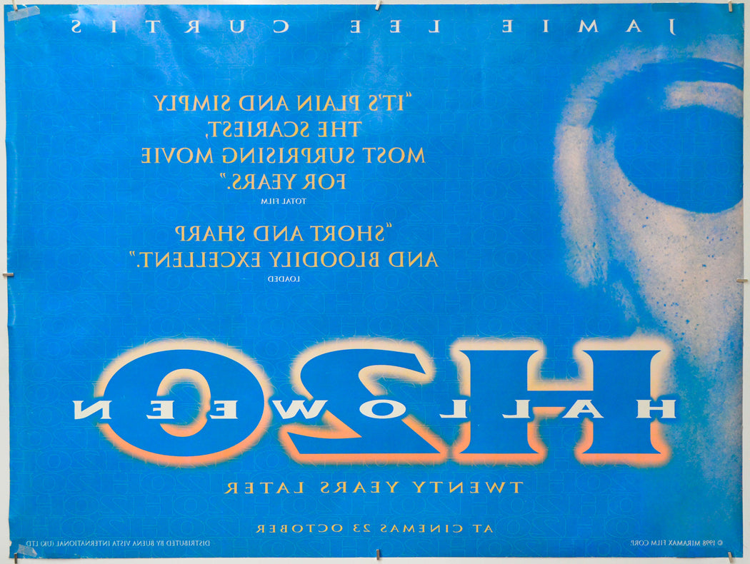 Halloween H20 (Back) Cinema Quad Movie Poster 
