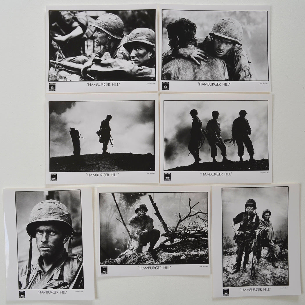 Hamburger Hill  7 Original Black And White Press Stills 