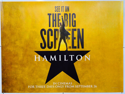 Hamilton - Original Quad Poster - Film Poster - Movie Poster