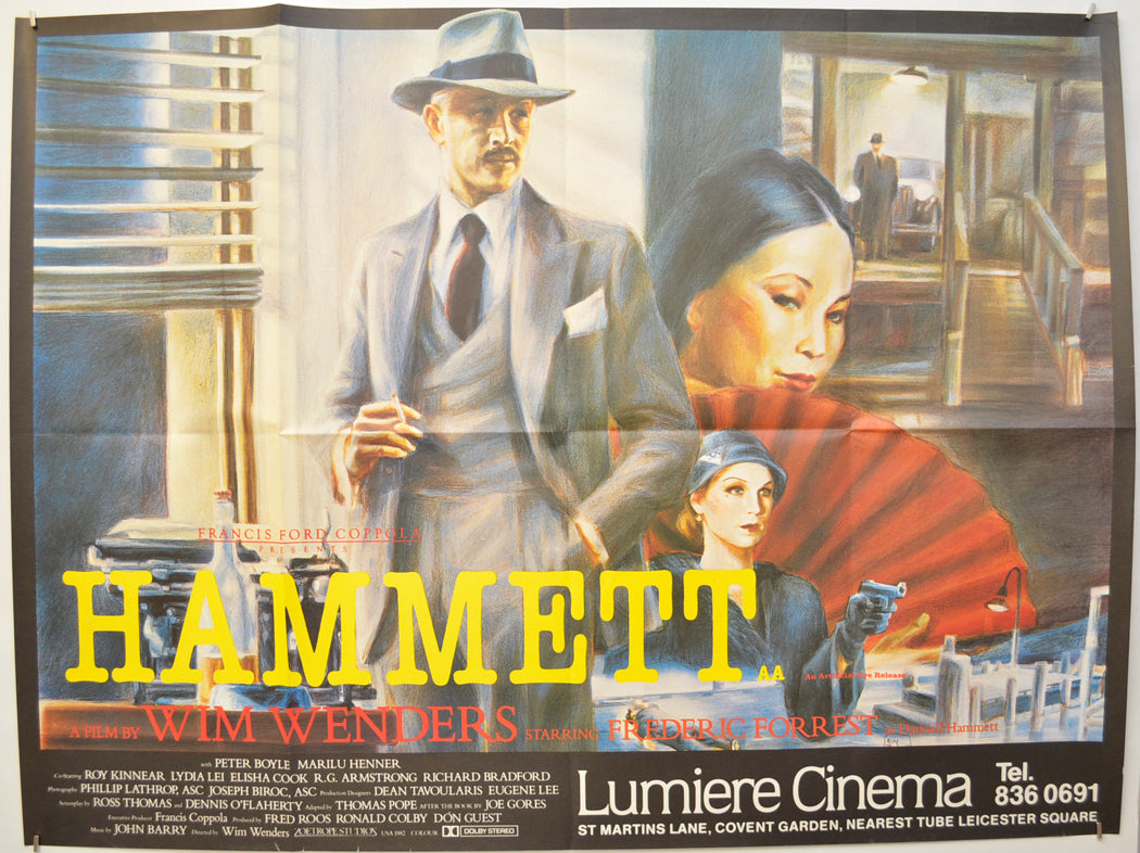 Hammett Original Quad Poster - Film Poster - Movie Poster