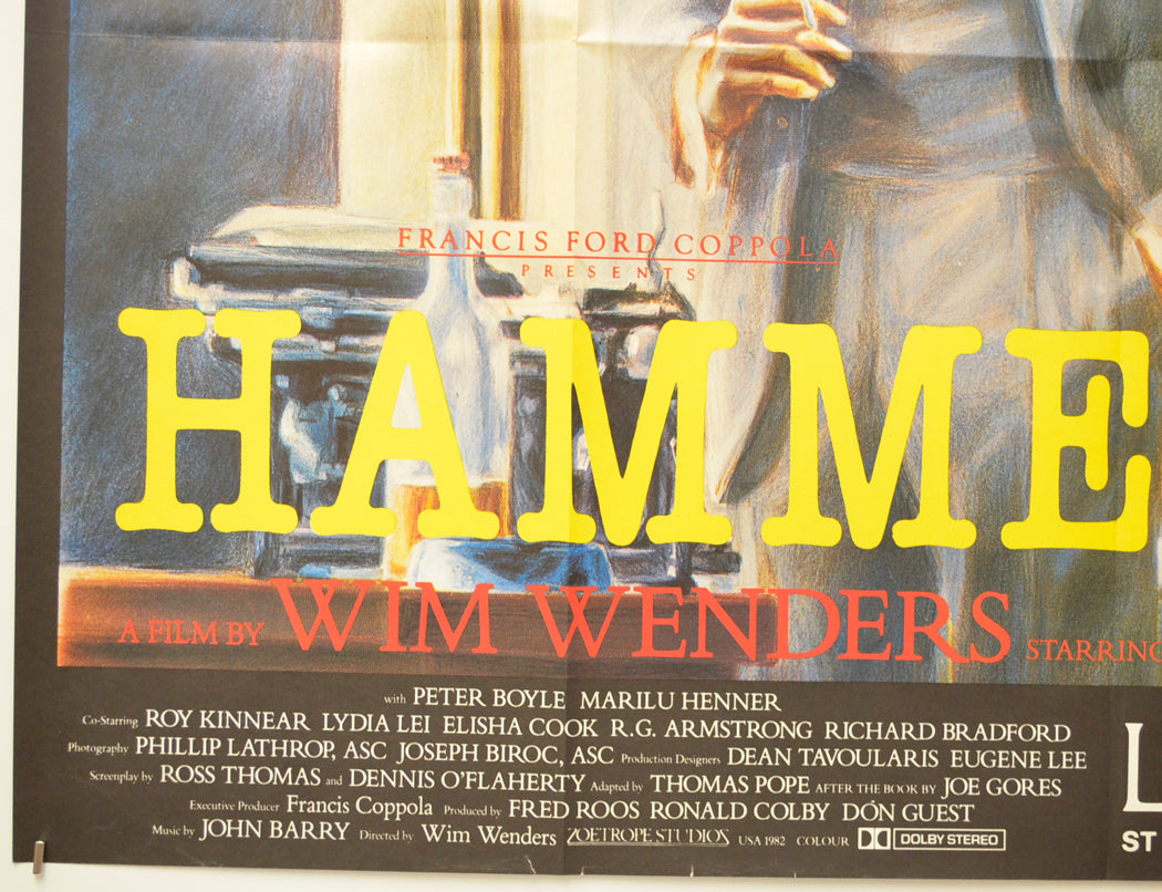 HAMMETT (Bottom Left) Cinema Quad Movie Poster 