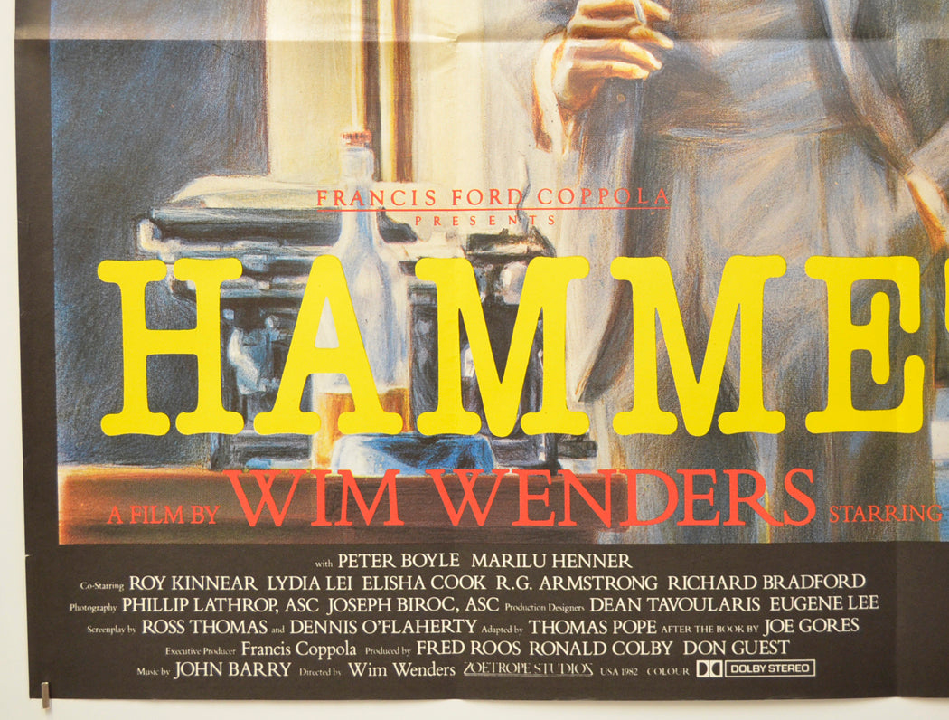 HAMMETT (Bottom Left) Cinema Quad Movie Poster 