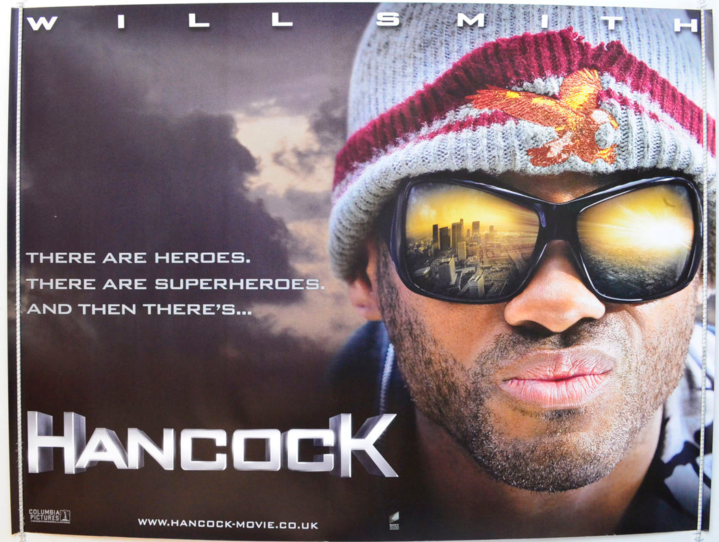 Hancock  (Teaser / Advance Version)   Original British Quad Poster - Film Poster - Movie Poster 