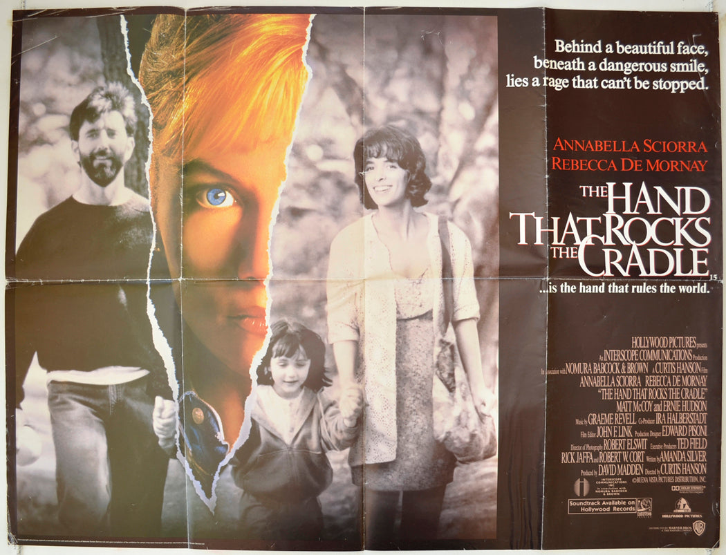 The Hand That Rocks The Cradle Original Quad Poster - Film Poster - Movie Poster  