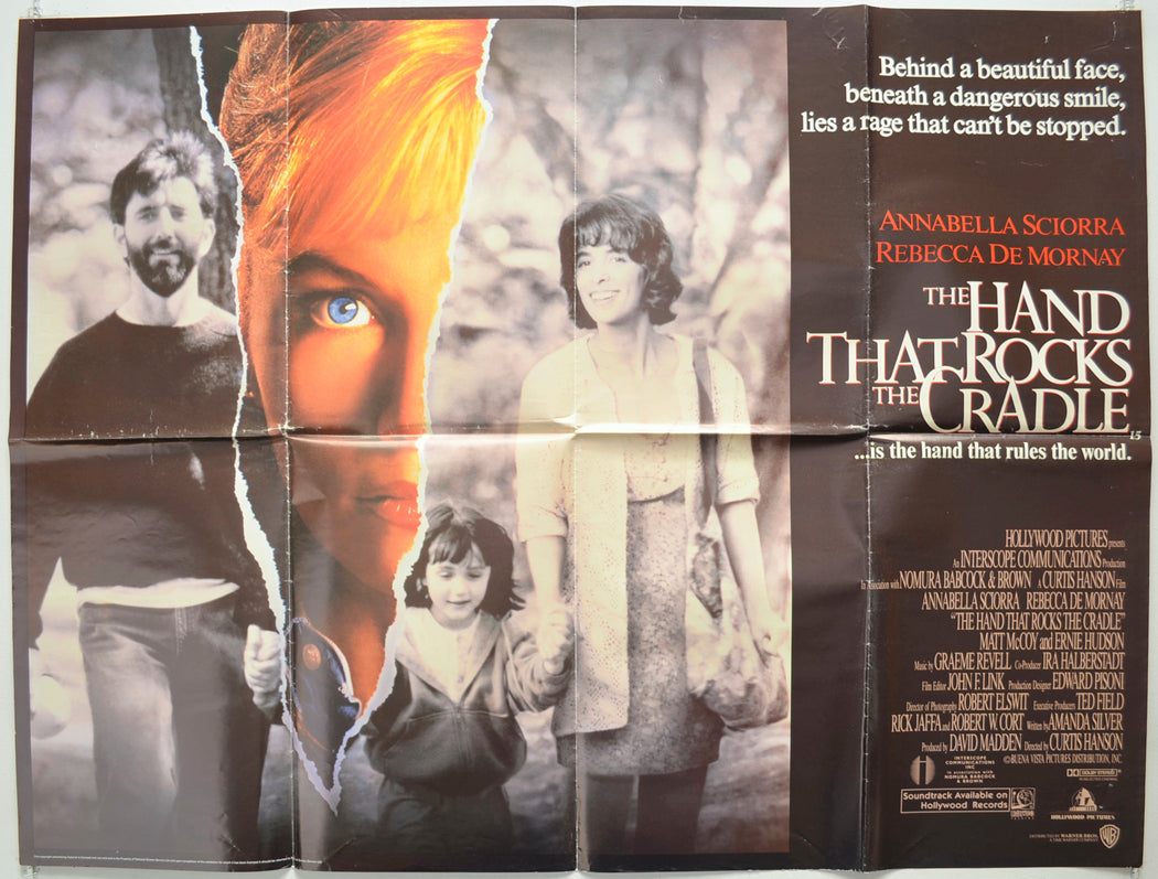 The Hand That Rocks The Cradle Original Quad Poster - Film Poster - Movie Poster  