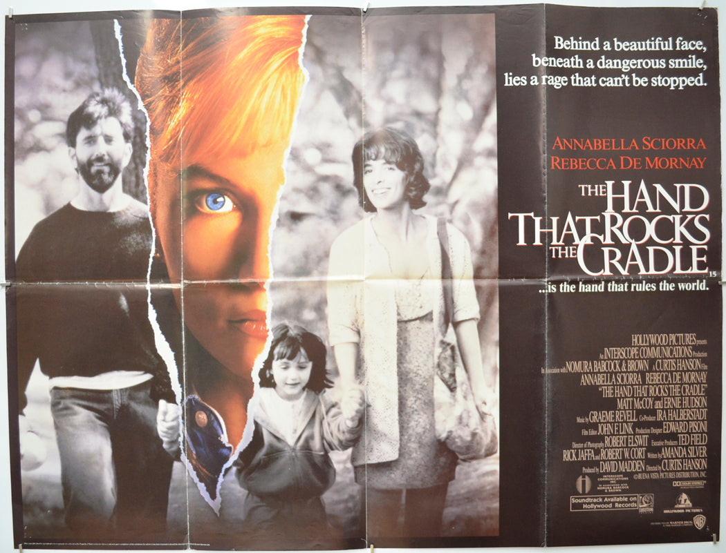 The Hand That Rocks The Cradle - Original Quad Poster - Film Poster - Movie Poster