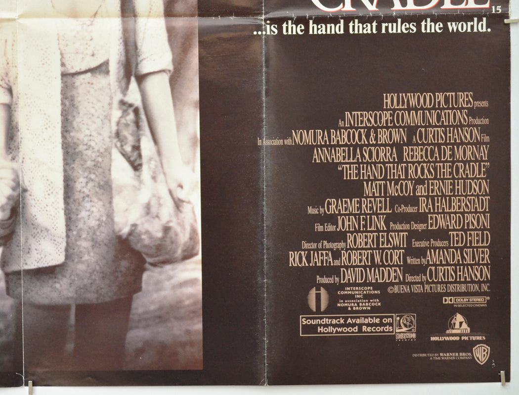 THE HAND THAT ROCKS THE CRADLE (Bottom Right) Cinema Quad Movie Poster 