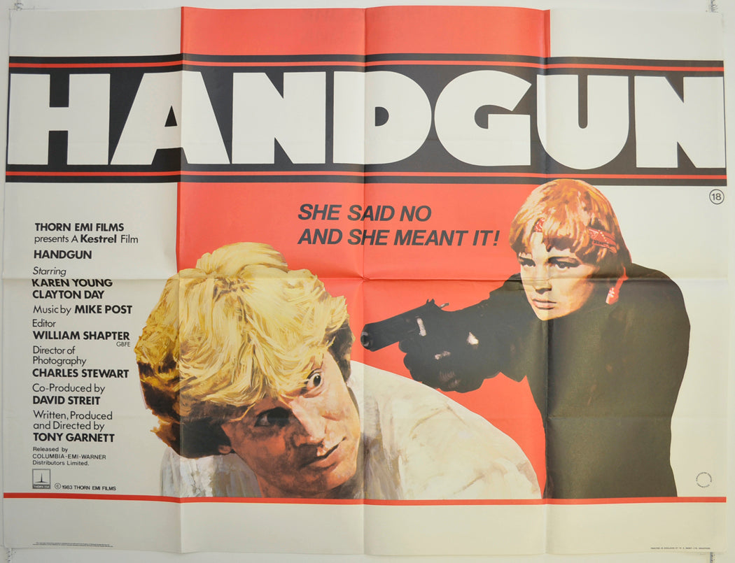 Handgun  Original British Quad Poster - Film Poster - Movie Poster 