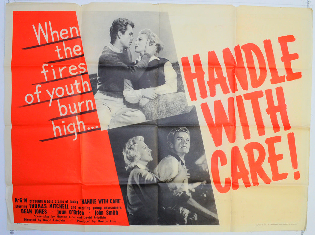 Handle With Care  Original British Quad Poster - Film Poster - Movie Poster 